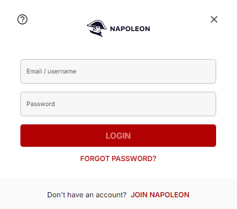 Connexion des membres du casino Napoleon